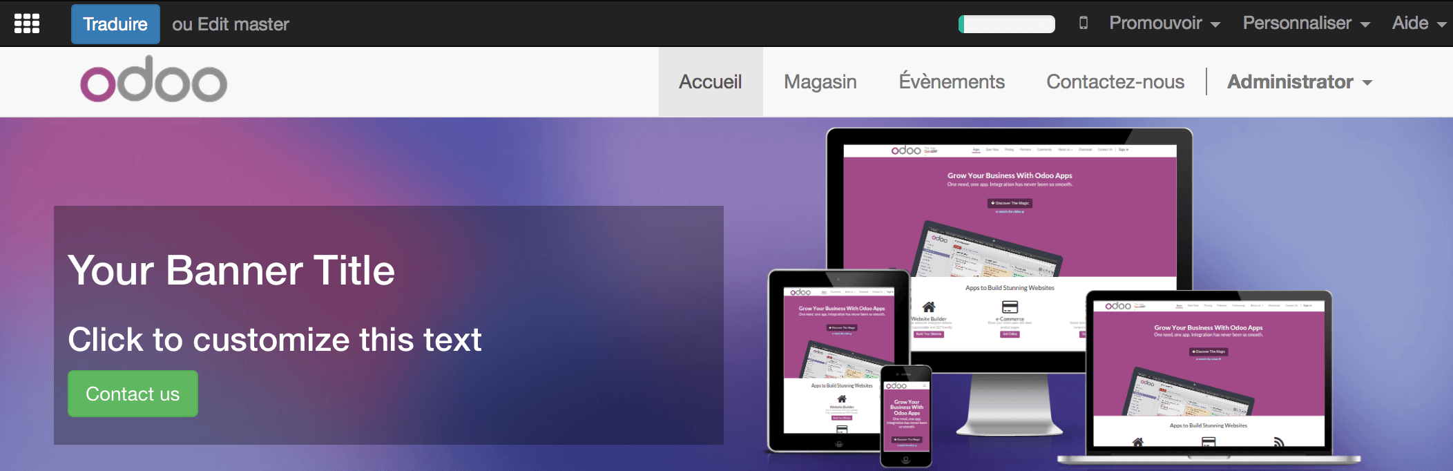 Odoo CMS - a big picture