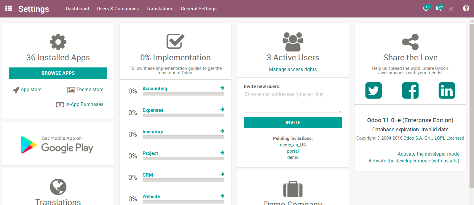 Odoo CMS - a big picture